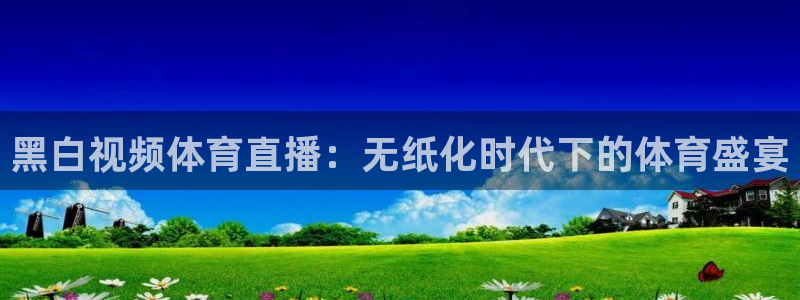 黑白视频体育直播：无纸化时代下的体育盛宴