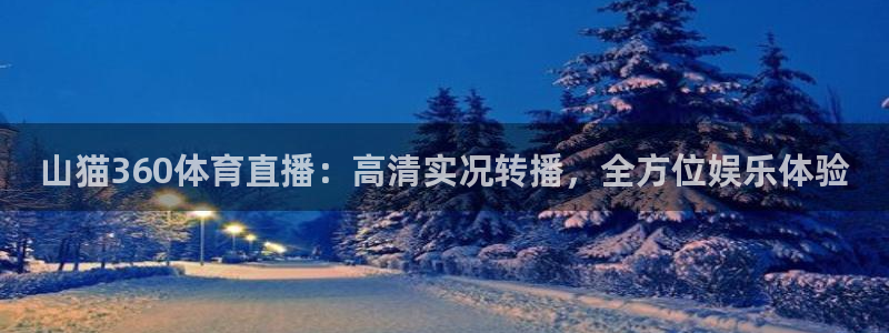 山猫360体育直播：高清实况转播，全方位娱乐体验