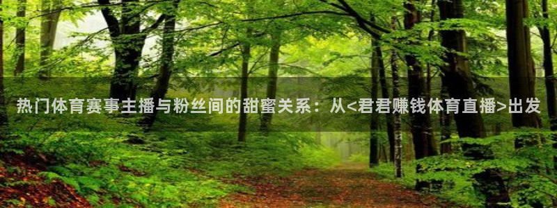 热门体育赛事主播与粉丝间的甜蜜关系：从<君君赚钱体育直播>出发